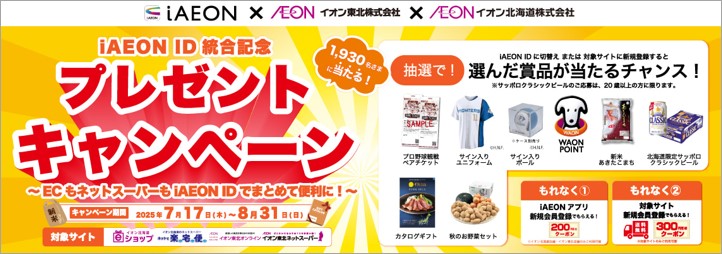 ｉＡＥＯＮ　ＩＤ統合記念