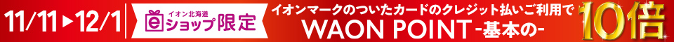 11月11日(月)～12月1日(日) WAON POINT基本の10倍