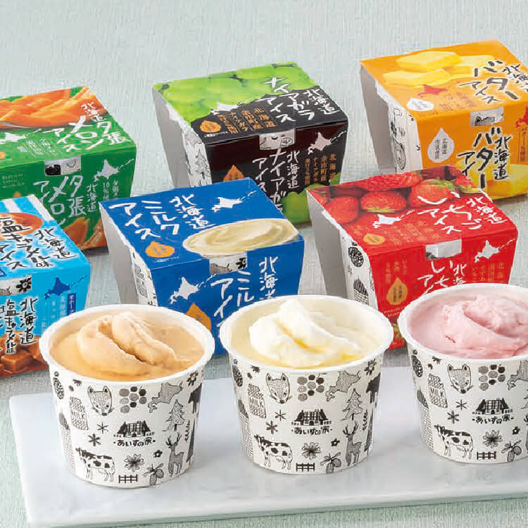 札幌ミルクハウス　アイスクリームセット
