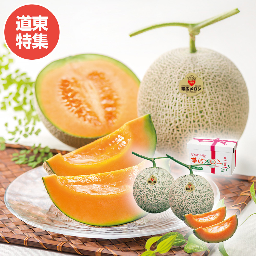 帯広メロン 秀品 3Lサイズ2玉 | イオン北海道 eショップ