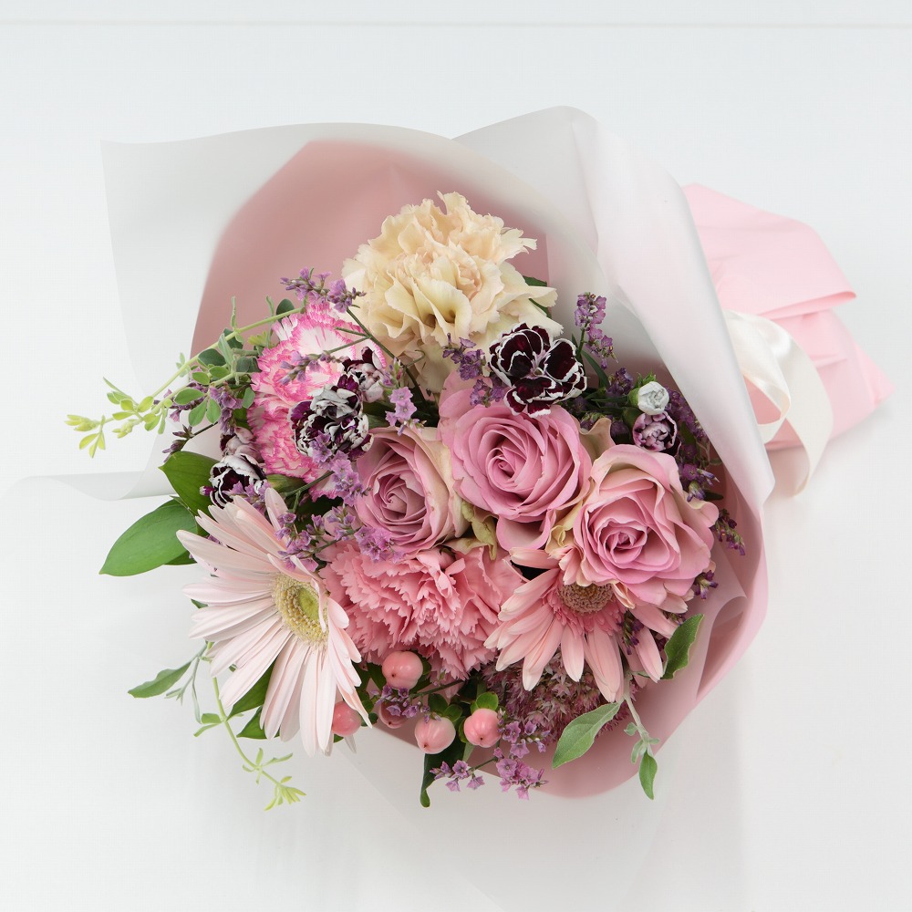フローリストおまかせ ブーケ】ボヌール ピンク | イオン北海道 eショップ