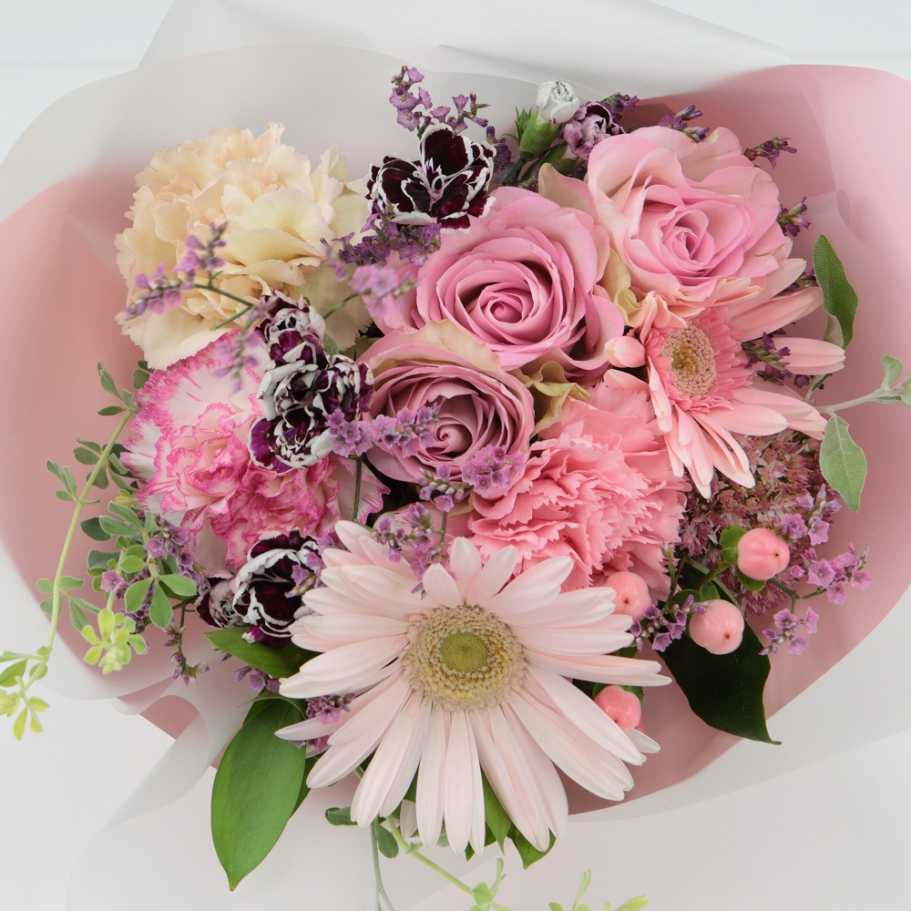 フローリストおまかせ ブーケ】ボヌール ピンク | イオン北海道 eショップ