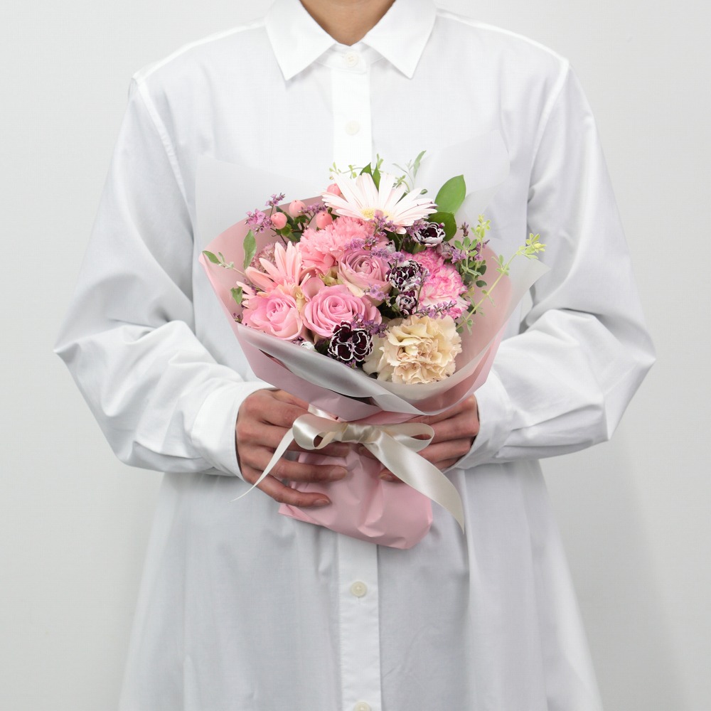 フローリストおまかせ ブーケ】ボヌール ピンク | イオン北海道 eショップ