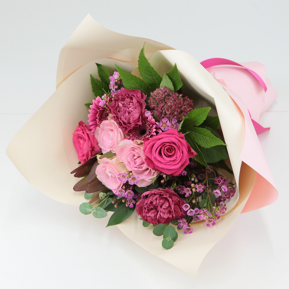 フローリストおまかせ ブーケ】ハピネス ピンク | イオン北海道 eショップ