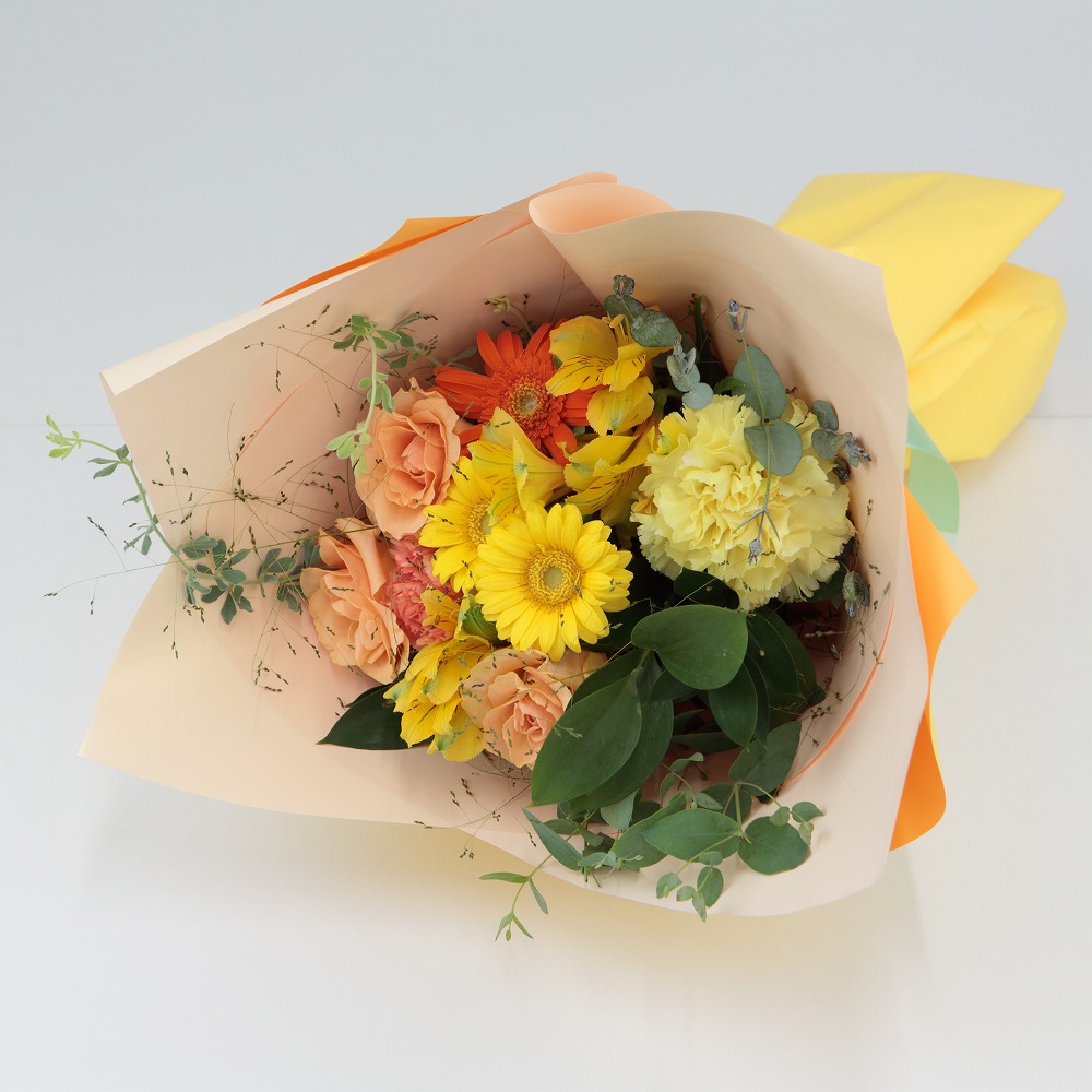 フローリストおまかせ ブーケ】ハピネス イエロー | イオン北海道 e