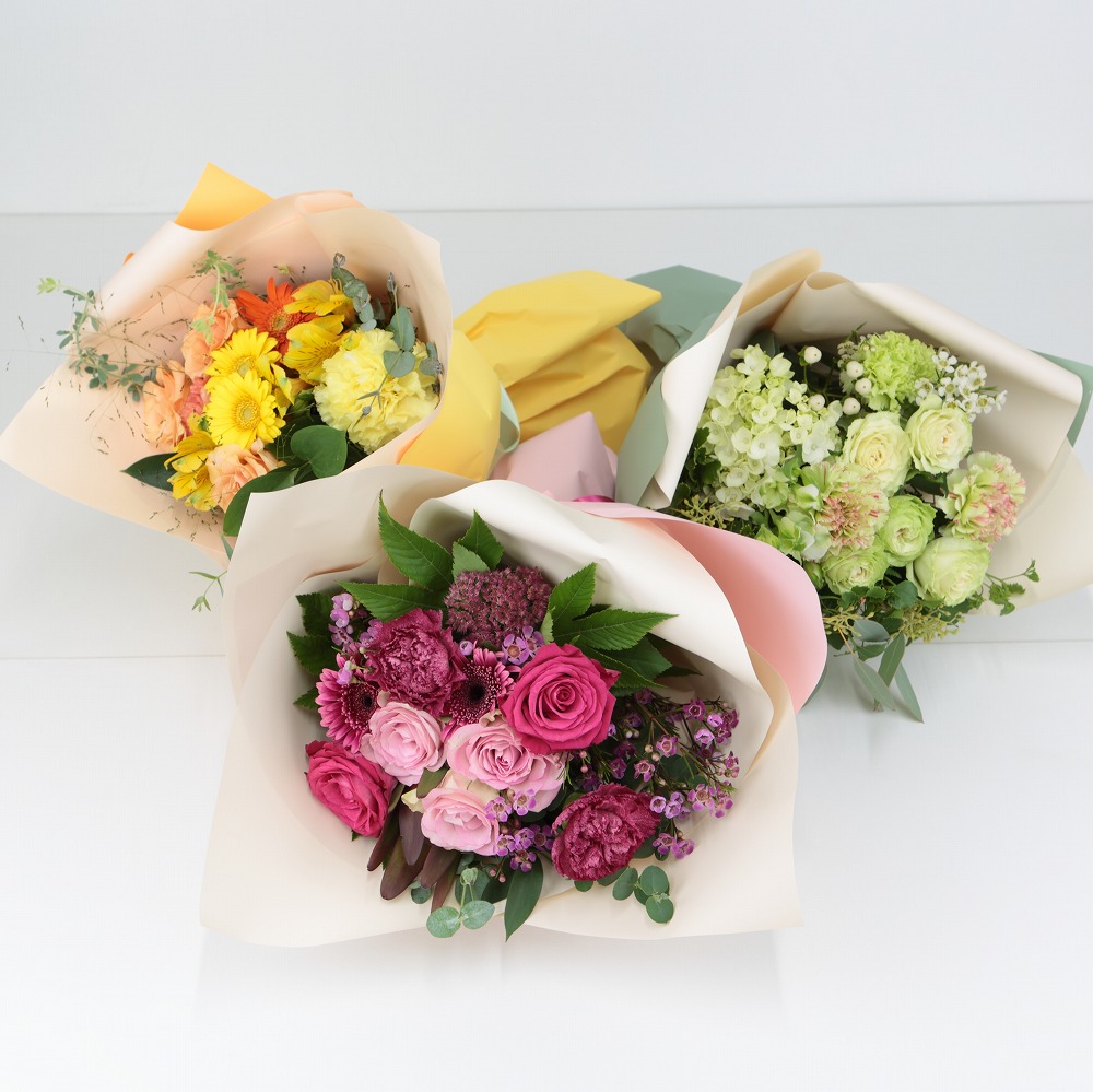 フローリストおまかせ ブーケ】ハピネス イエロー | イオン北海道 e