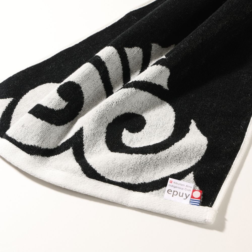 アイヌ文様今治フェイスタオル 【関根真紀デザイン】 | イオン北海道