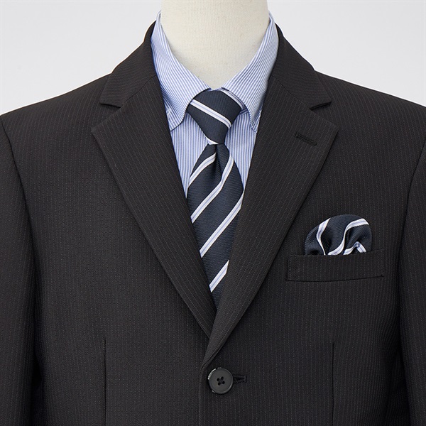 グレーストライプ3釦スーツ | イオン北海道 eショップ