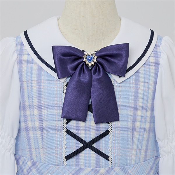 チェックレイヤードワンピース サックス | イオン北海道 eショップ