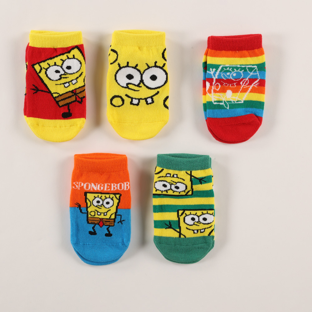スポンジボブ5Pソックスセット | イオン北海道 eショップ