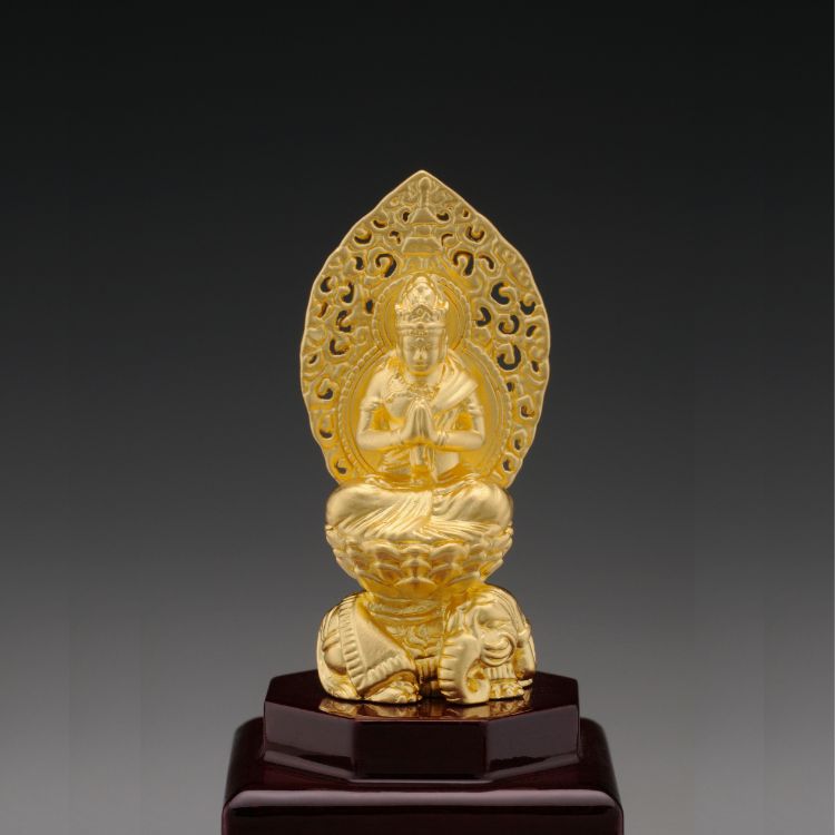 2026年2月7日以降お渡し】純金 御守御本尊 普賢菩薩〈辰・巳年