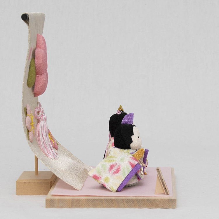 ぽてりひな2人(麻の葉)桜几帳付き | イオン北海道 eショップ