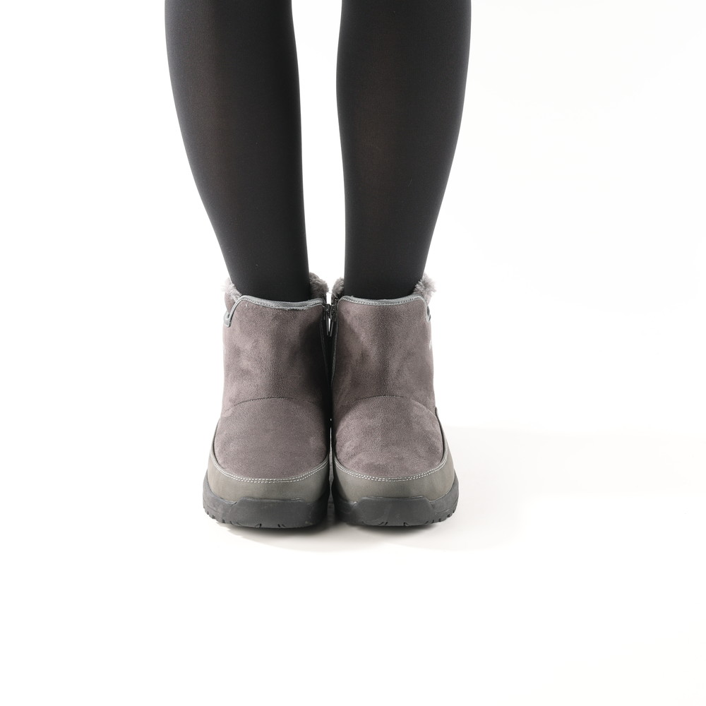 ボアサイドファスナーブーツ グレー | イオン北海道 eショップ