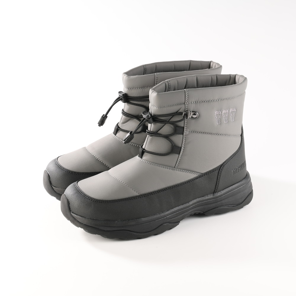 ショート丈スノーブーツ グレー | イオン北海道 eショップ