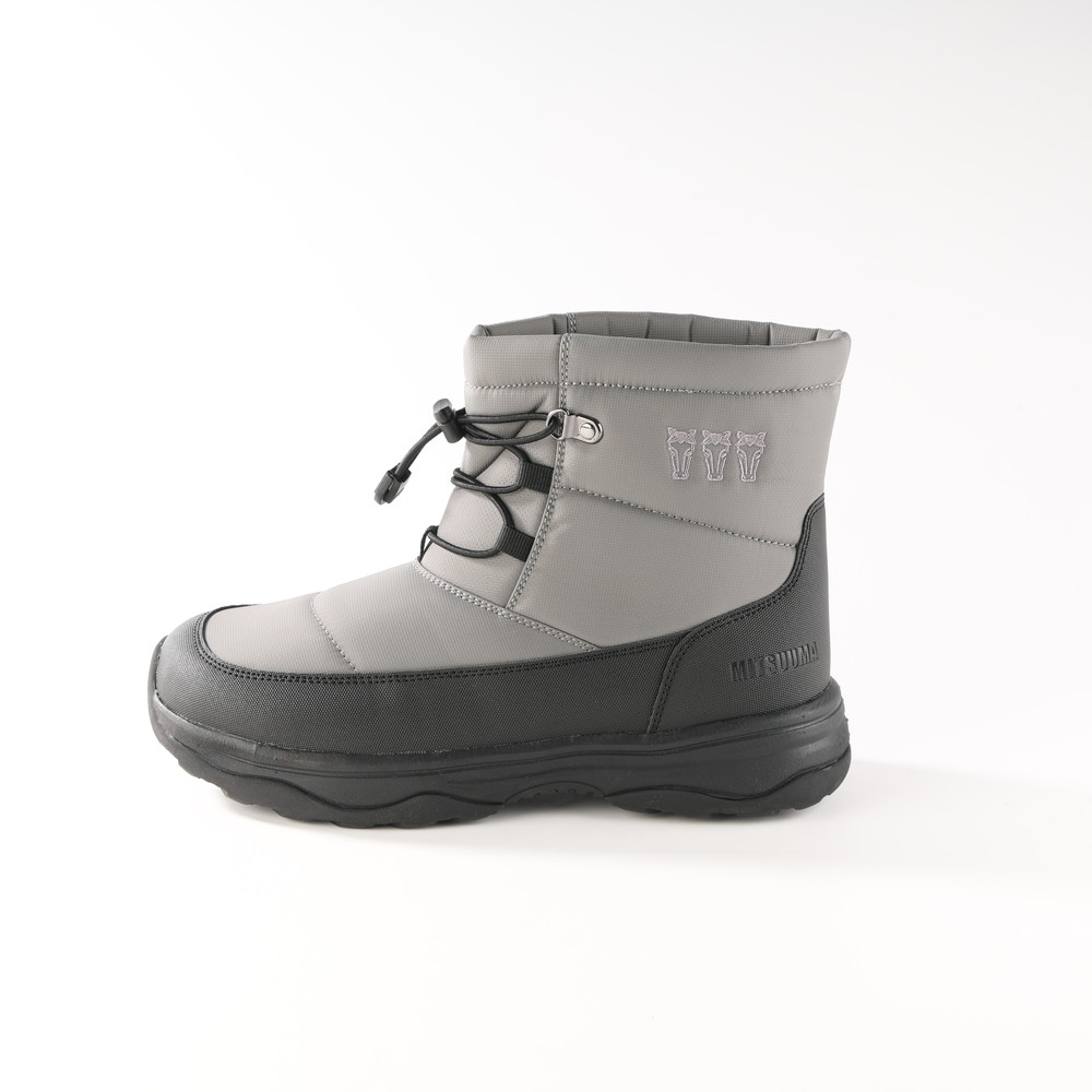 ショート丈スノーブーツ グレー | イオン北海道 eショップ