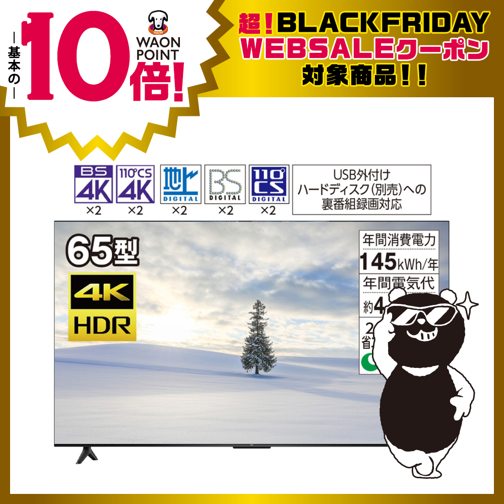 65型4K液晶テレビ | イオン北海道 eショップ