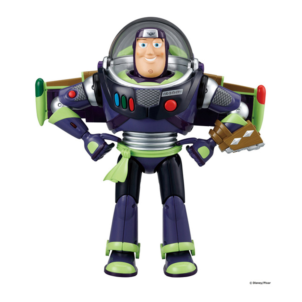ピクサー トイストーリー バズ トーキング フィギュア+カスタム証明 トイ・ストーリー 30周年 リアルサイズトーキングフィギュア バズ