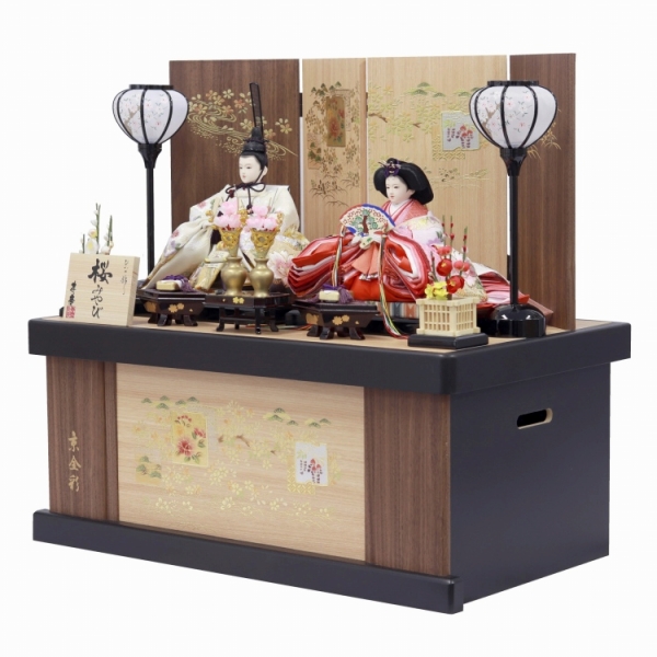 【ひい。さま】ご購入品 1/25(日)以降お渡し】親王収納飾り｢桜みやび｣ | イオン北海道 eショップ