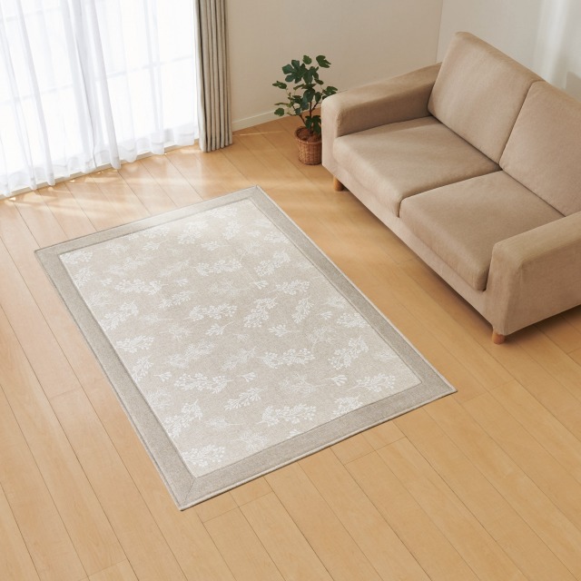 ザラホーム フローラルFarasheラグ ラグ フロッシュ2 190×240 GY(190