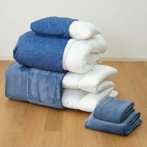 寝具9点セットHCーMJ シングルサイズ ネイビー | イオン北海道 eショップ