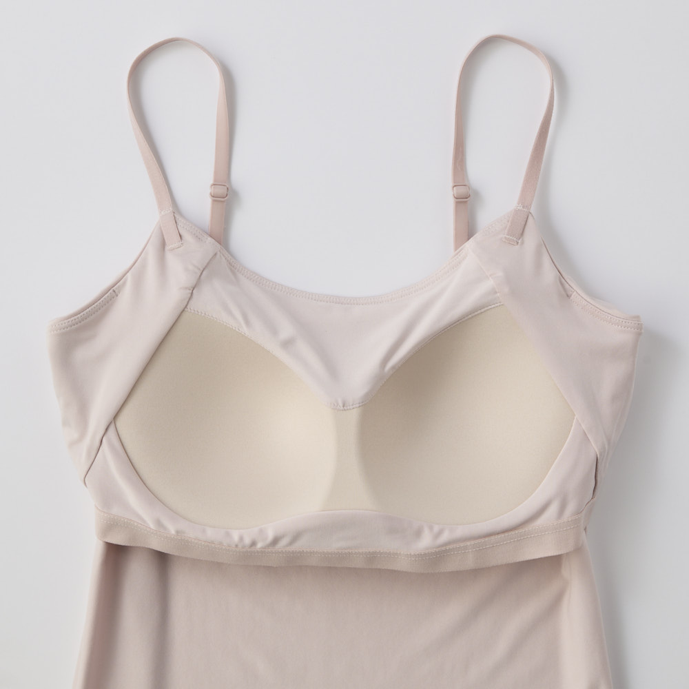 PEACE FIT SilkyFACT モールドカップ付キャミソール ピンク
