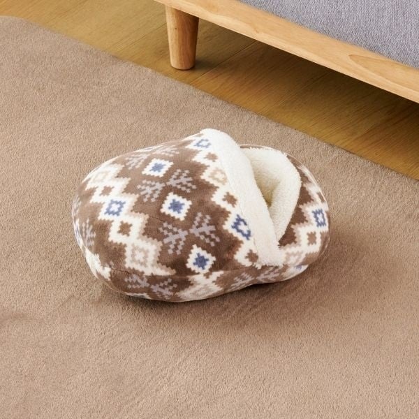 フランネル 足ポカクッション プリント ベージュ | イオン北海道 e