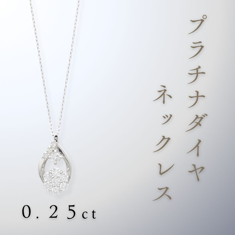 プラチナ ダイヤネックレス 0.25ct | イオン北海道 eショップ