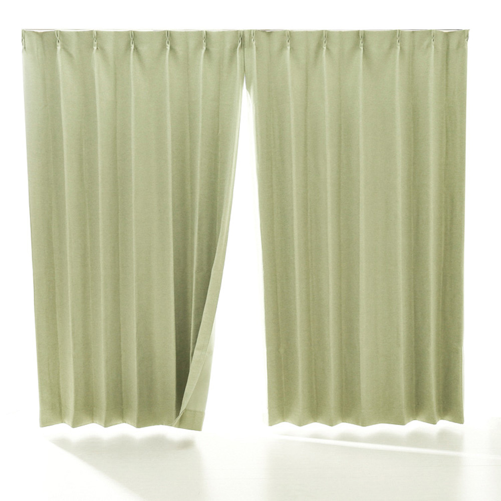 遮光・断熱厚地カーテン グリーン | イオン北海道 eショップ