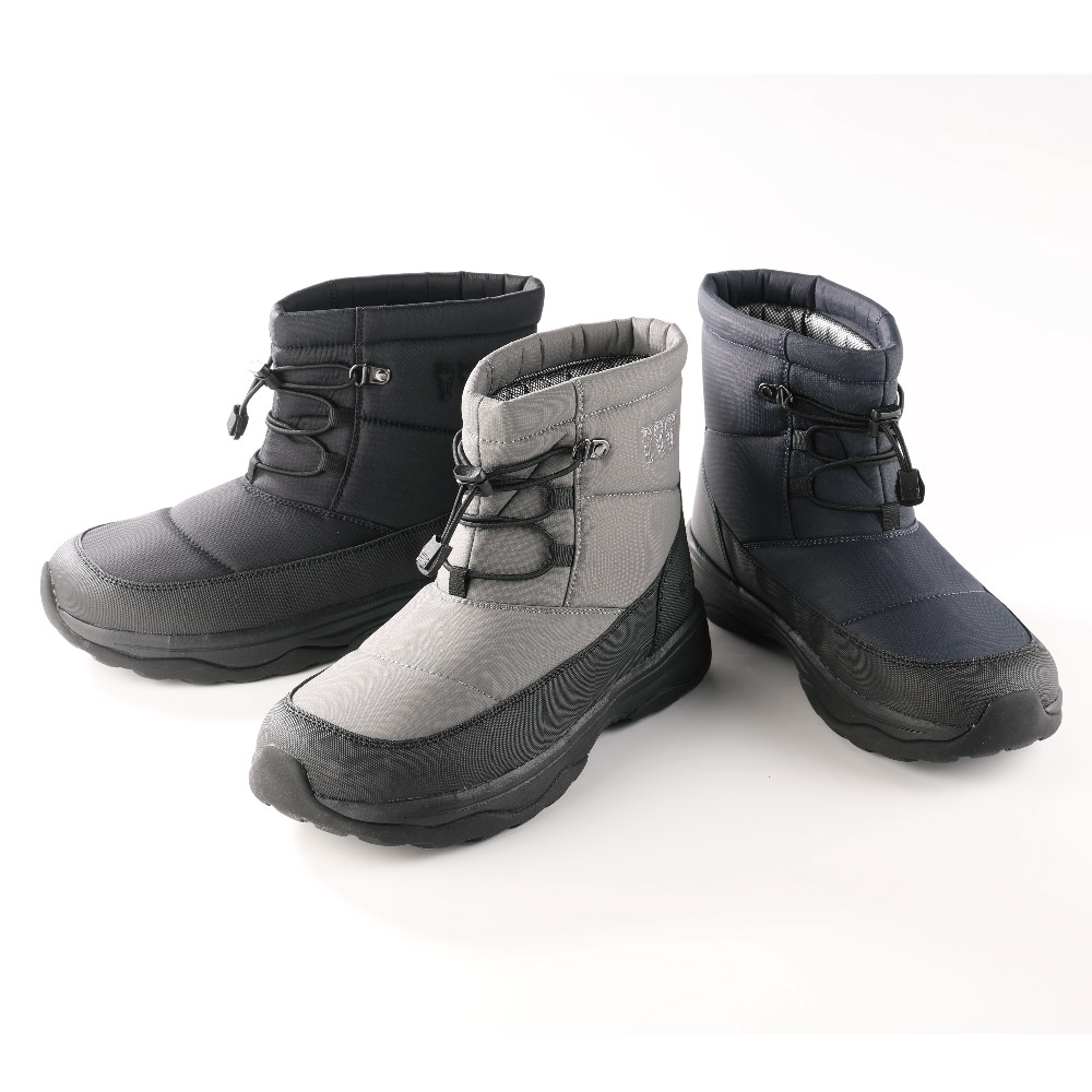 ショート丈スノーブーツ ブラック | イオン北海道 eショップ