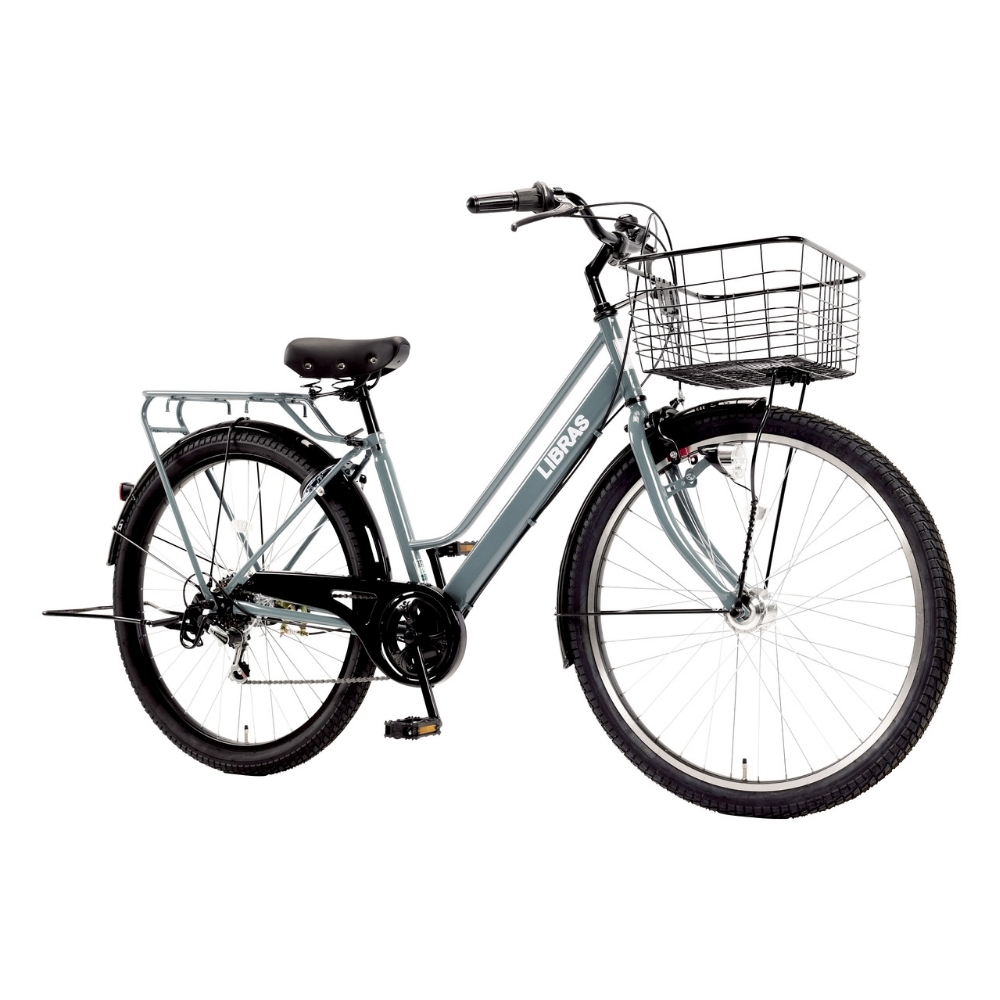 【総額3.5万】青森県階上町蒼前西引取限定！すぐ乗れる27型自転車4点set　黒 リブラスファミリー 27.5インチ 6段変速 | イオン北海道 eショップ