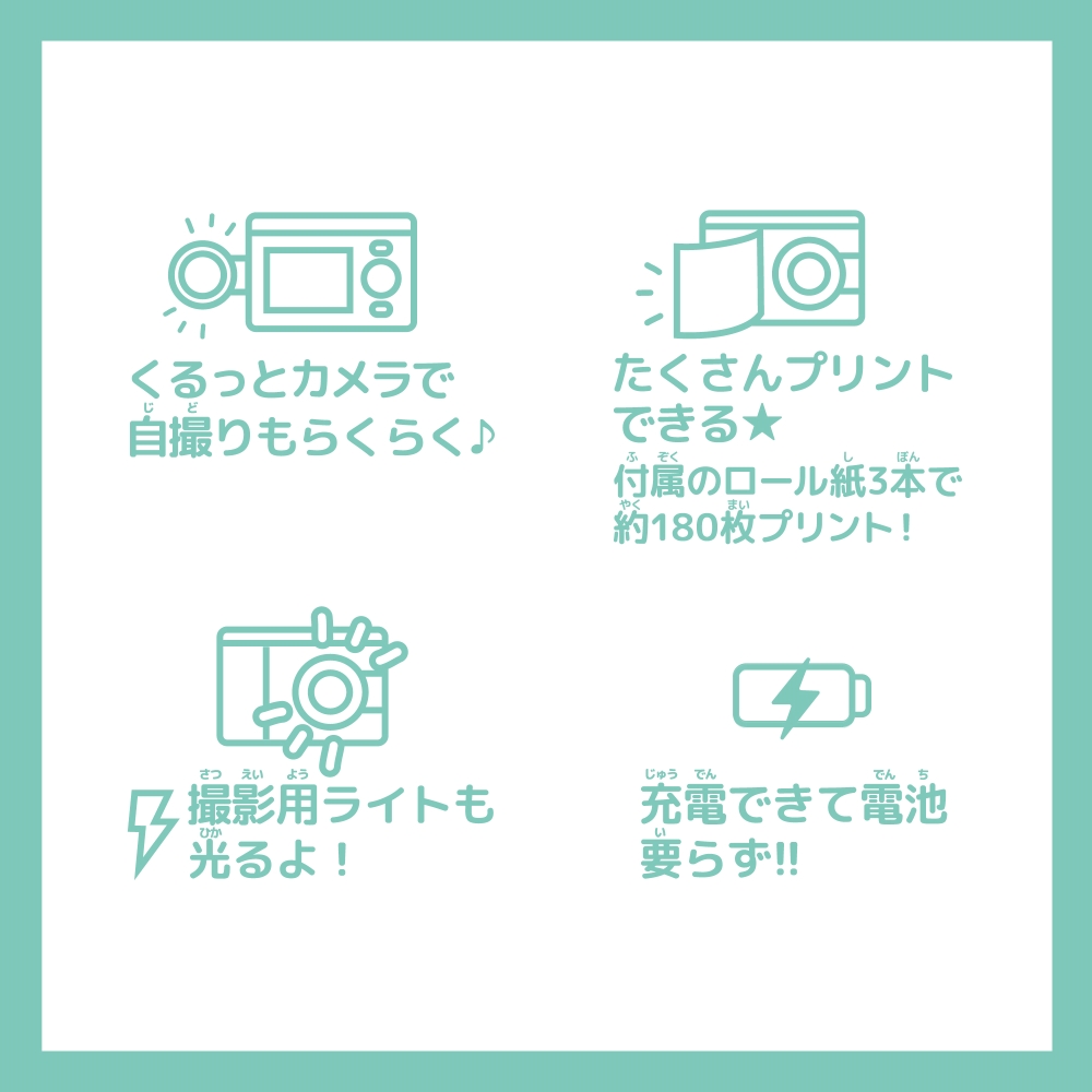 inkPalm 5 ミントグリーン (32GB) 新品 日本語化済 PRINT CAMERA プリカ ミントグリーン | イオン北海道 e