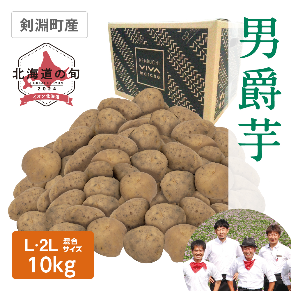 男爵芋 L・2Lサイズ混10.0kg