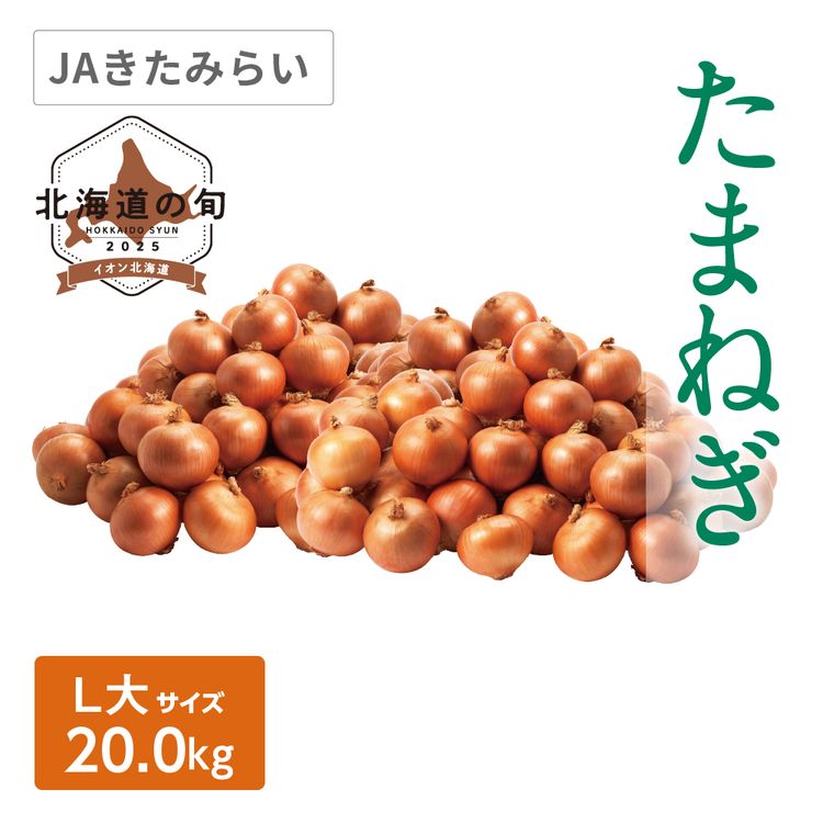 たまねぎ　L大サイズ20.0kg