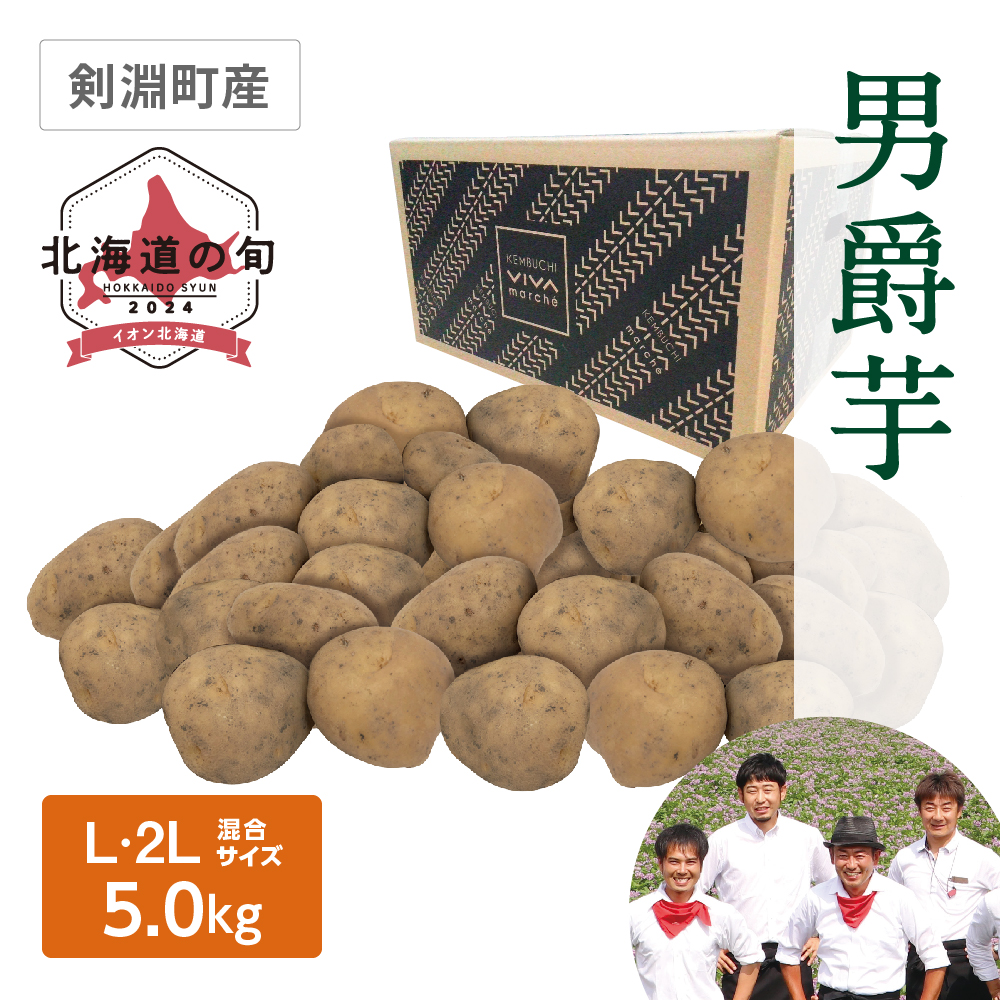 男爵芋 L・2Lサイズ混5.0kg