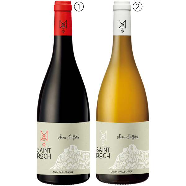 南フランス産 酸化防止剤無添加 赤白セット　SF-SA2 750ml×2