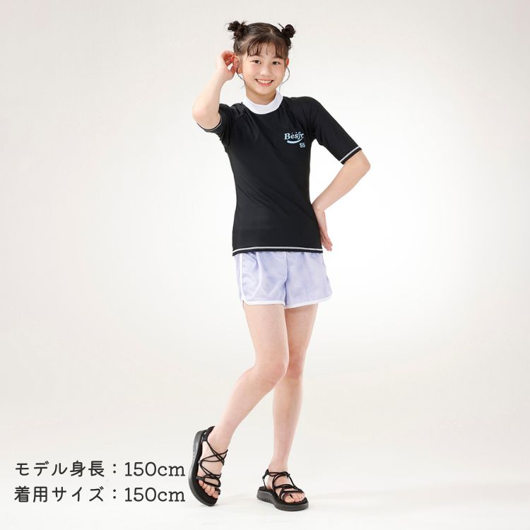 リンガーTシャツ付きセット水着 ブラック