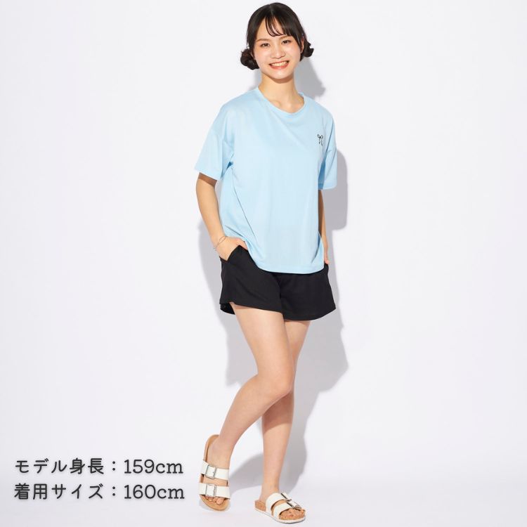 バックプリントTシャツ付3点セット水着 サックス