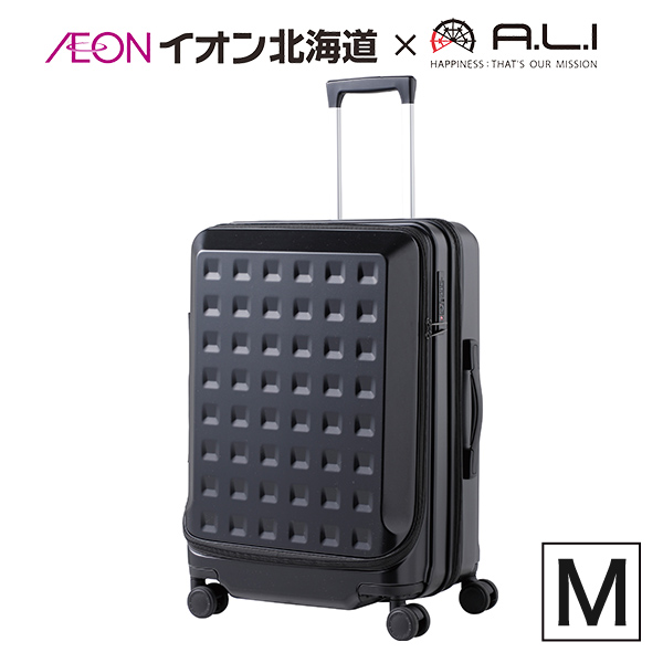フロントドア式ジッパー　Mサイズ ブラック