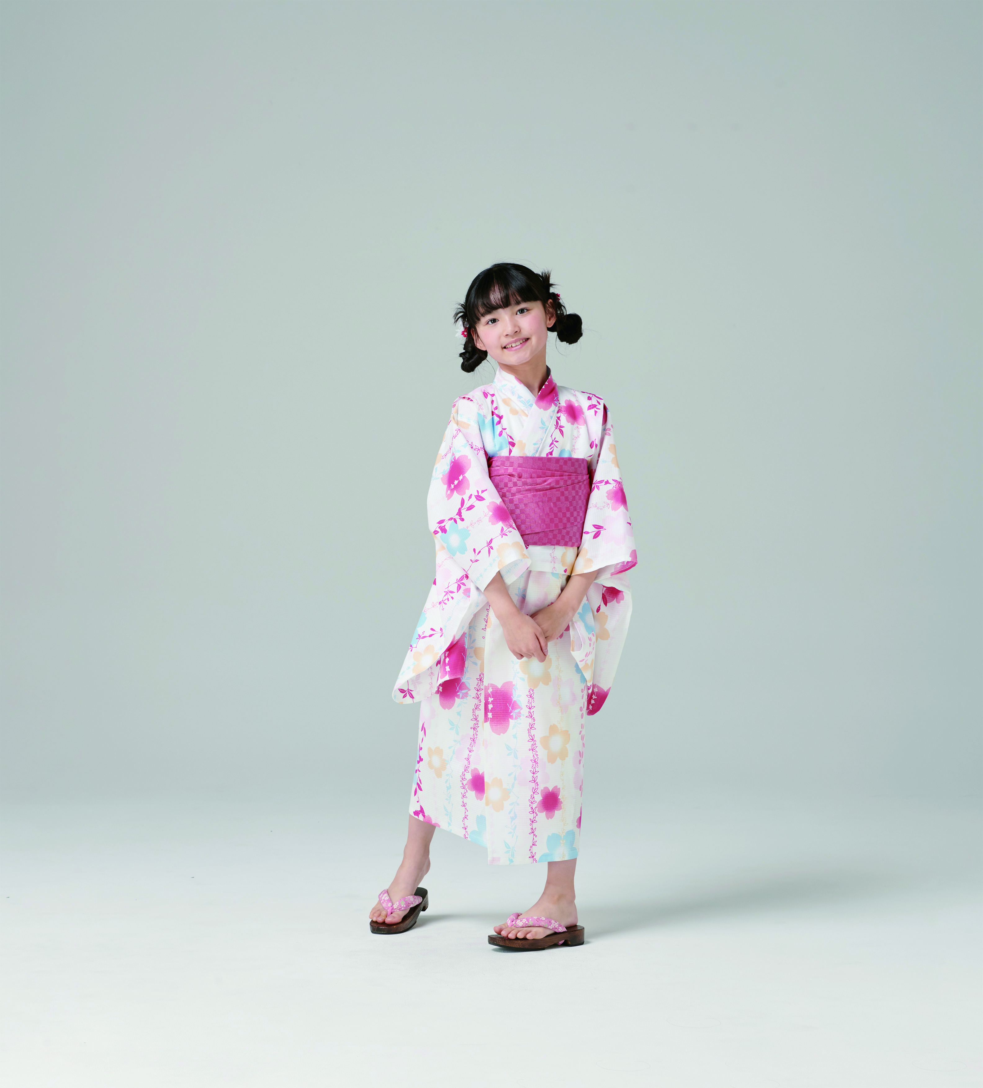 すかあとゆかた 2点セット ≪さくら≫　120cm