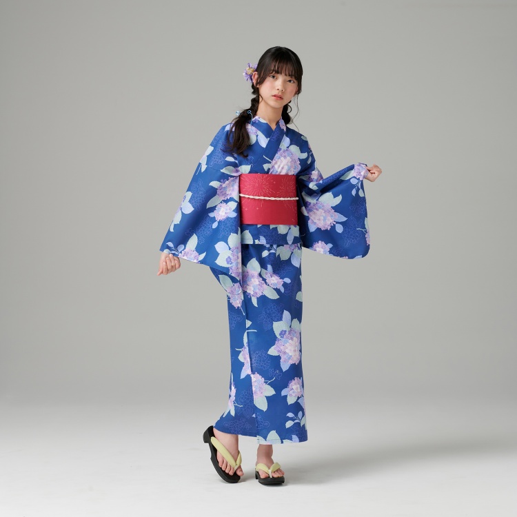 すかあとゆかた 2点セット ≪紫陽花≫