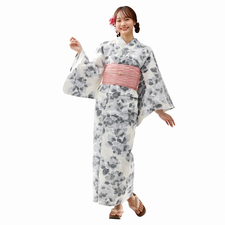 #ナツイロゆかた 2点セット  ≪向日葵≫　フリーサイズ