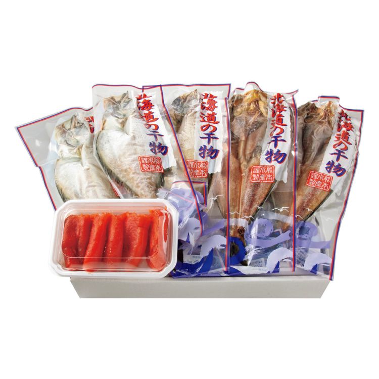 伝統の味 北海道産干物とたらこセット　