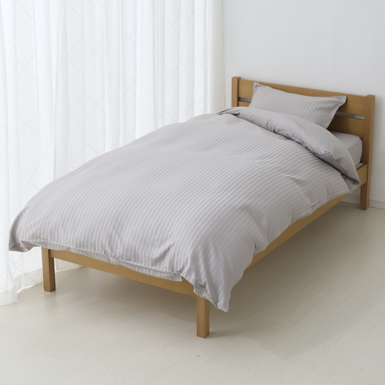 掛ふとんカバー　グレージュ 150cm×210cm掛ふとん用