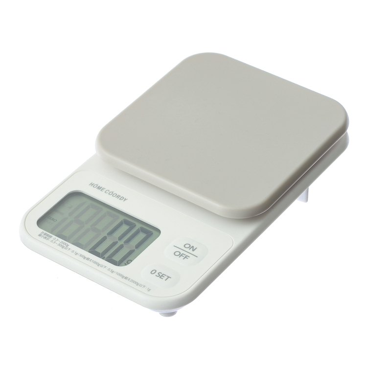 0.1g単位ではかれるデジタルスケール 2kg