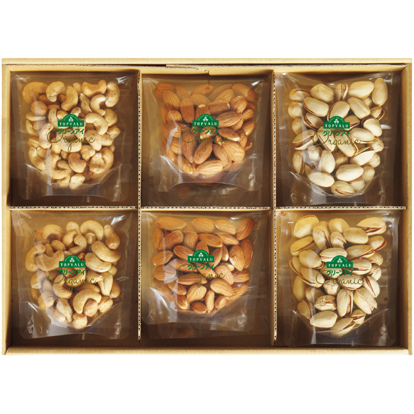 オーガニック素焼きナッツ3種詰合せ　3SH 360g
