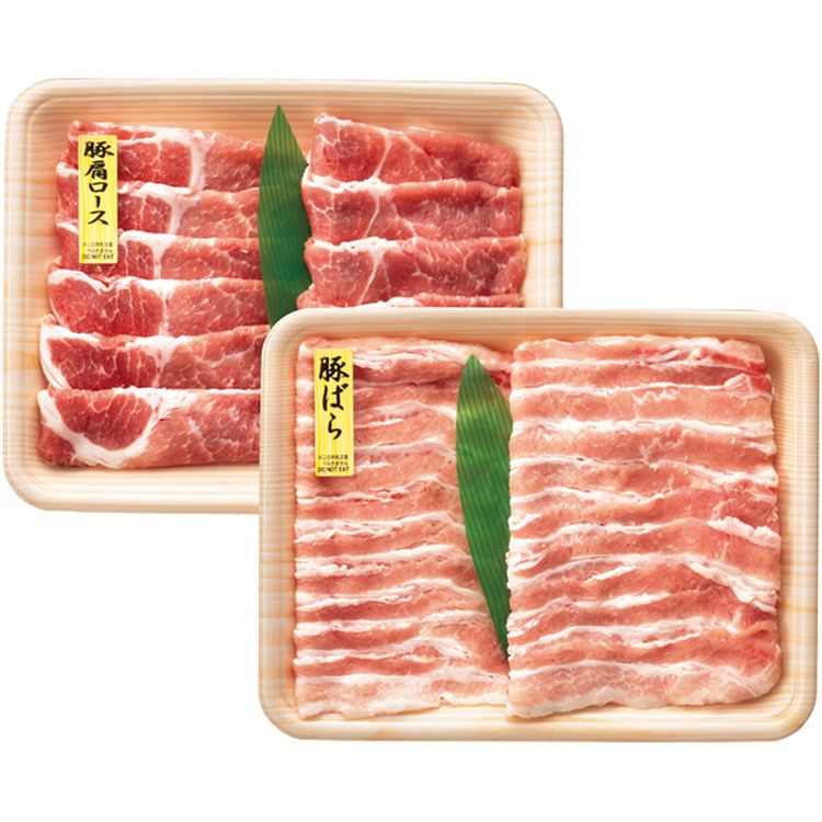 ナチュラルポークとんすき用セット(ばら、かたロース)　480g