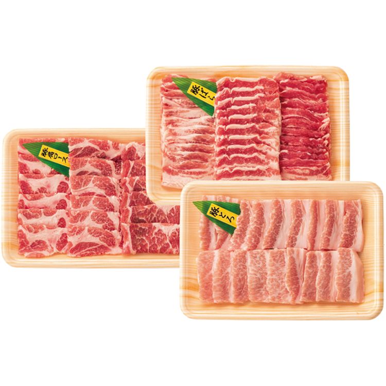 ナチュラルポーク焼肉食べくらべセット　600g