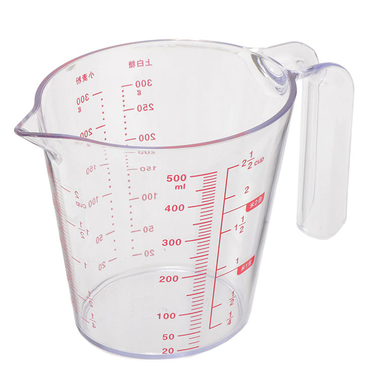 上から見える耐熱計量カップ　500ml