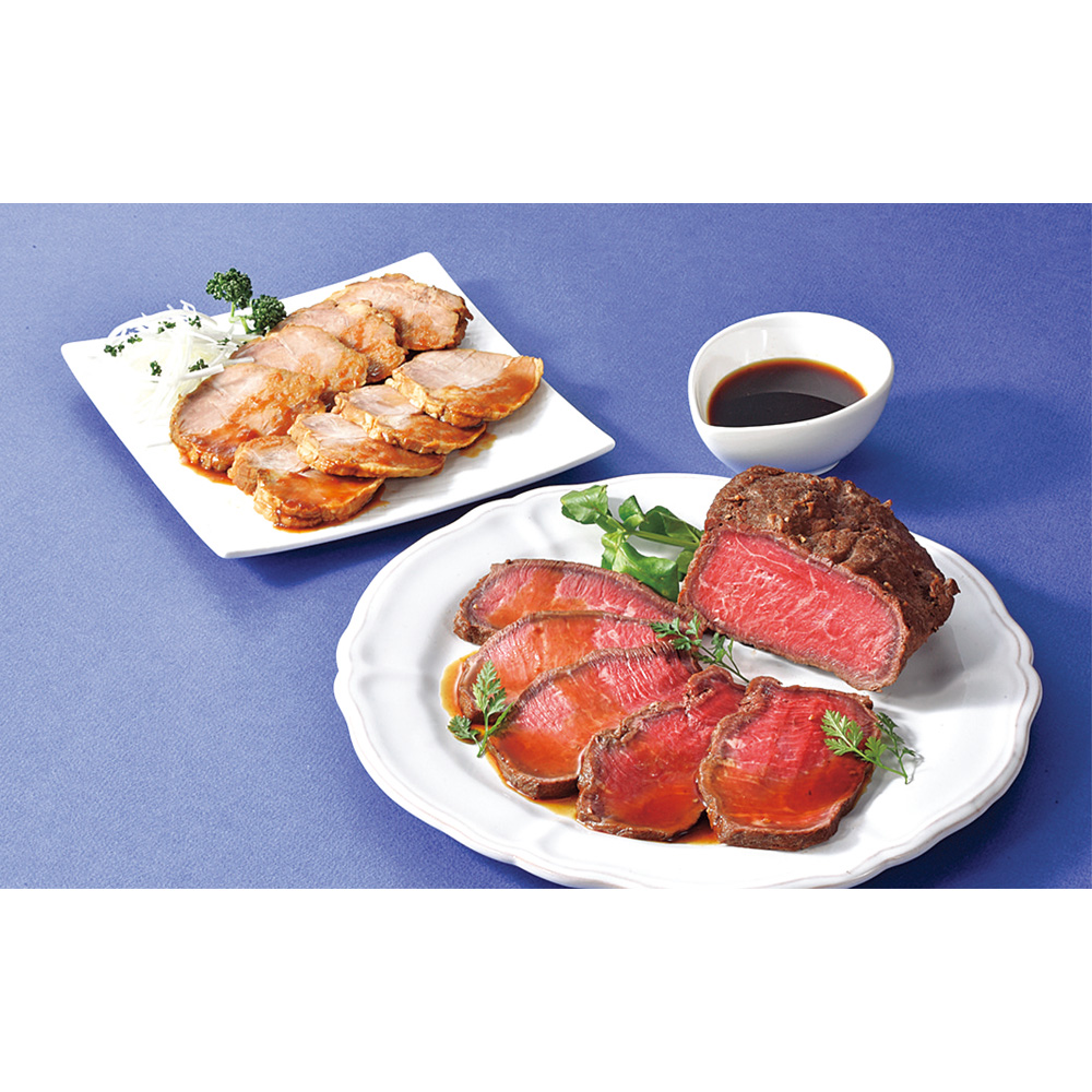 北海道産牛ローストビーフ&焼豚セット　MRY