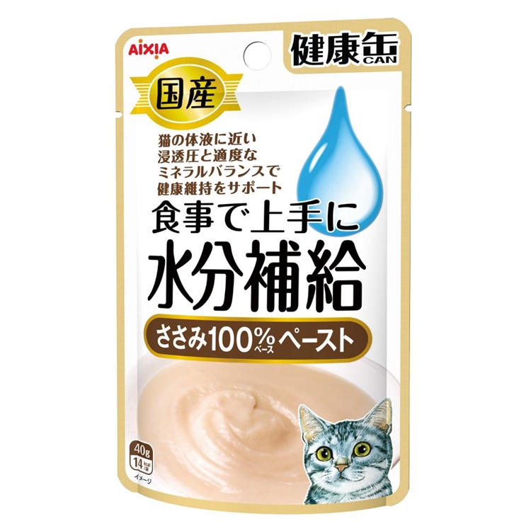 国産健康缶パウチ水分補給ささみペースト　40g